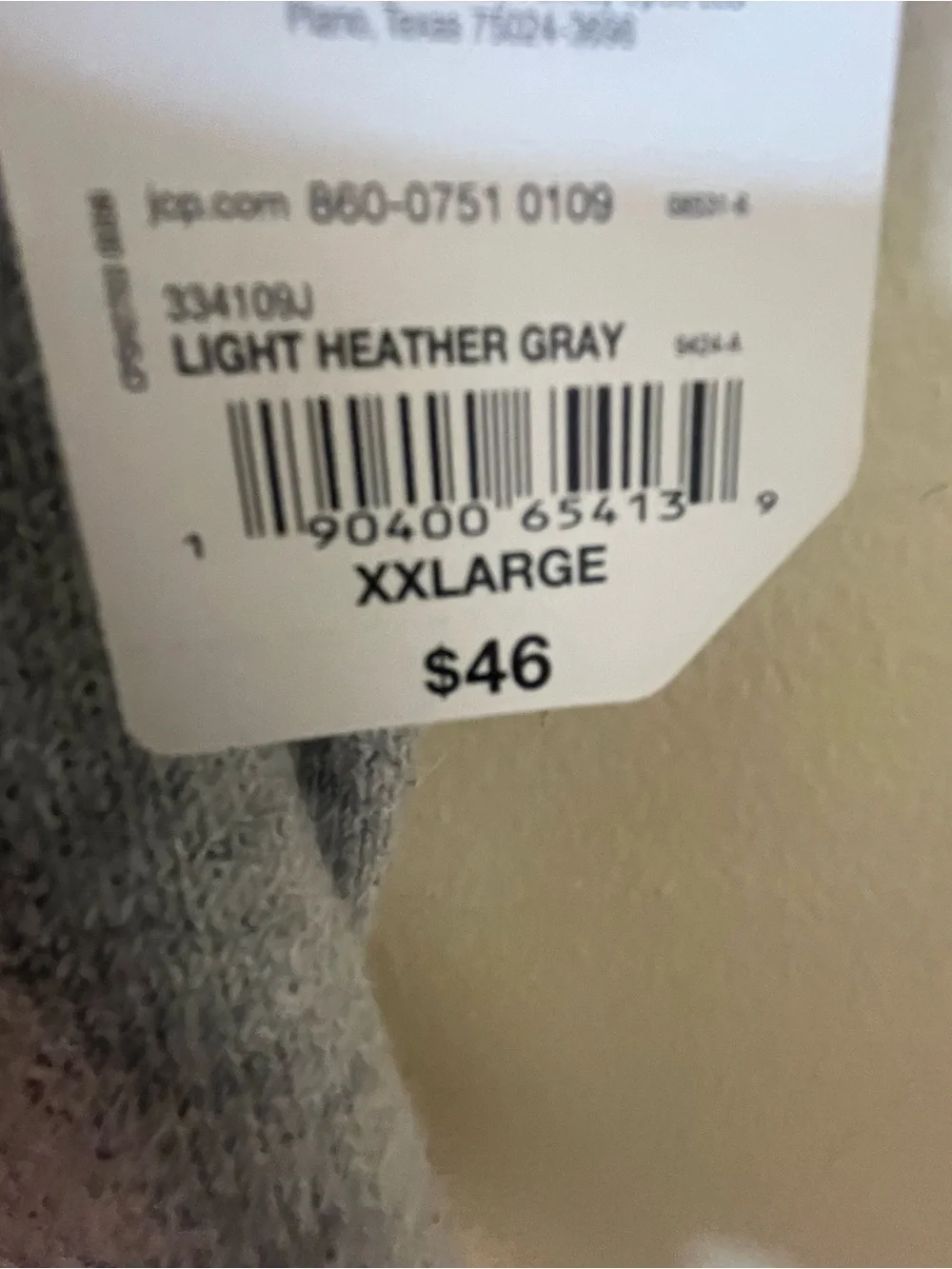 STYLUS Light Gray Ribbed Crew Sweater Sz. XXL